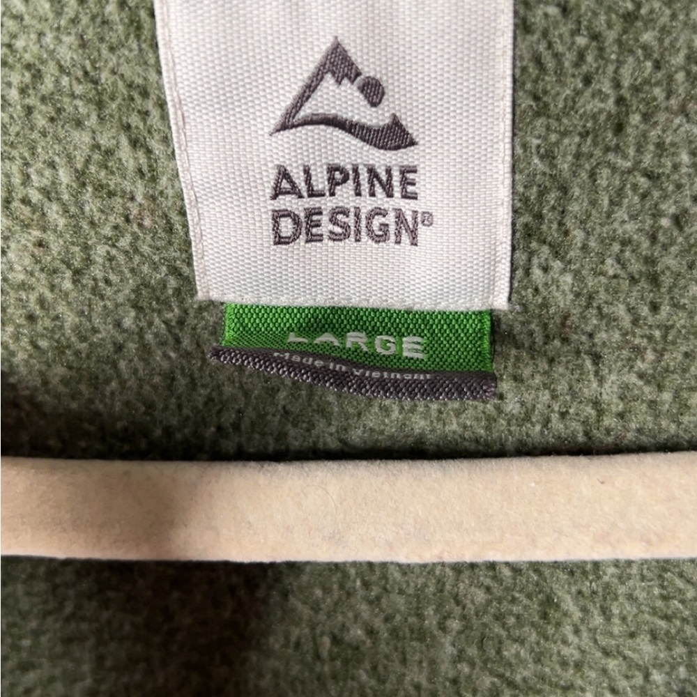 Alpine Design Green Fleece Pullover – Size L - Picture 4 of 9